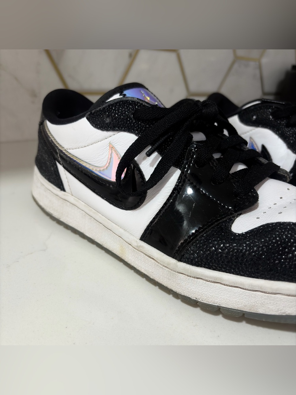 Rare 🔥Air Jordan 1 Low Golf Cyber Mindset / Copa Sz 10.5 - Picture 3 of 7